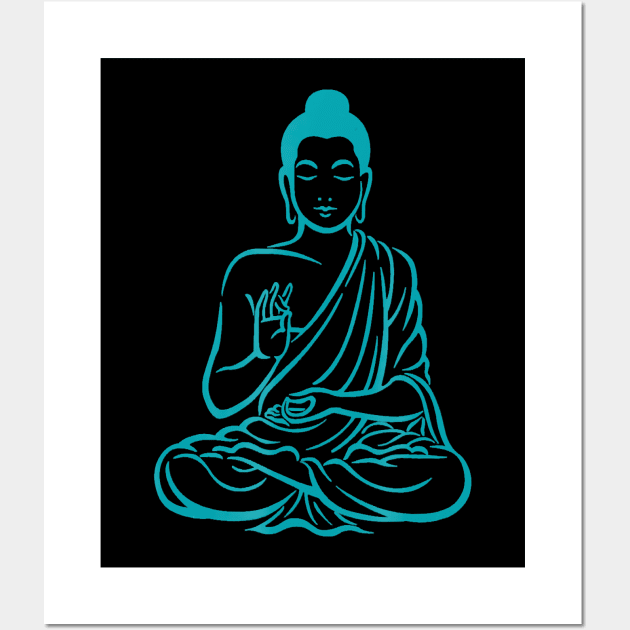 Buddha Buddhist Meditation Wall Art by JaydeMargulies